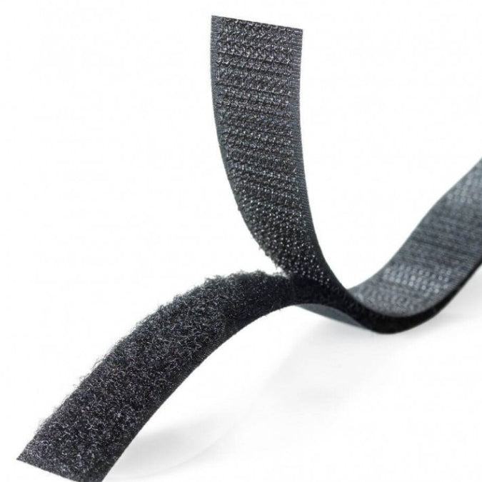 Hook And Loop Velour Tape Black