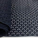 Hope Dark Navy Geometric Guipure Lace Fabric For Special Occasions Bolt