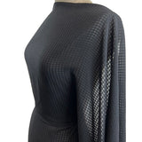 Hopscotch Black Check Dressmaking Fabric Mannequin