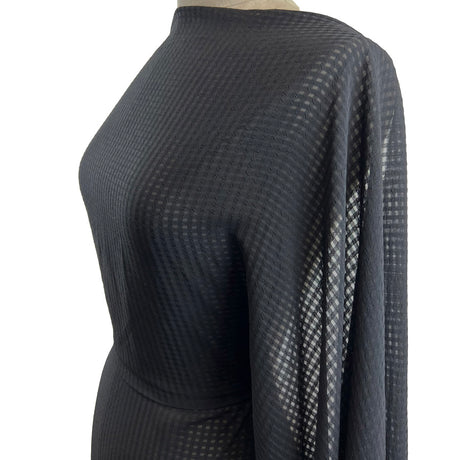 Hopscotch Black Check Dressmaking Fabric Mannequin