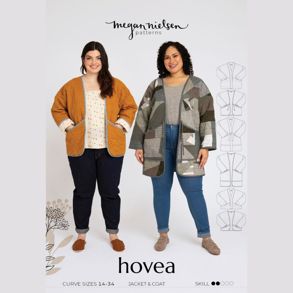 Hovea Curve Jacket And Coat Pattern By Megan Nielsen Cover
