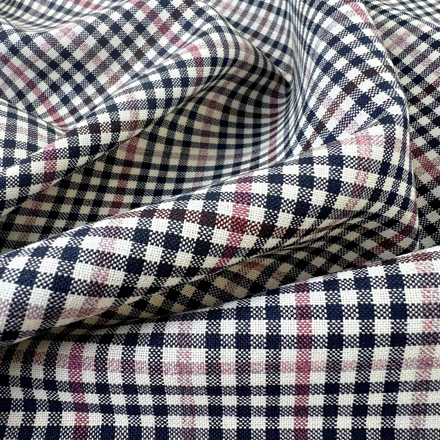 In All My Born Days Mute Check Wool Shirting Fabric