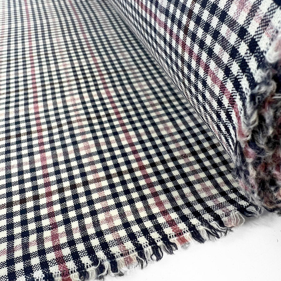 In All My Born Days Mute Check Wool Shirting Fabric Roll
