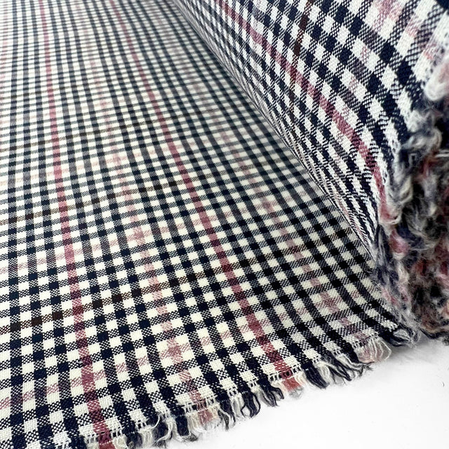 In All My Born Days Mute Check Wool Shirting Fabric Roll