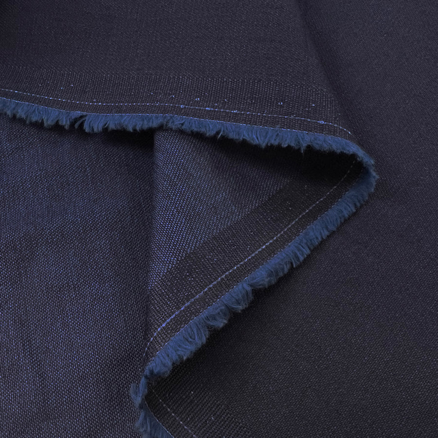 Indigo Dreams Denim Lightweight 6oz Soft Blue Cotton Fabric Fold