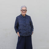 Ines shirt pattern tessuti 1