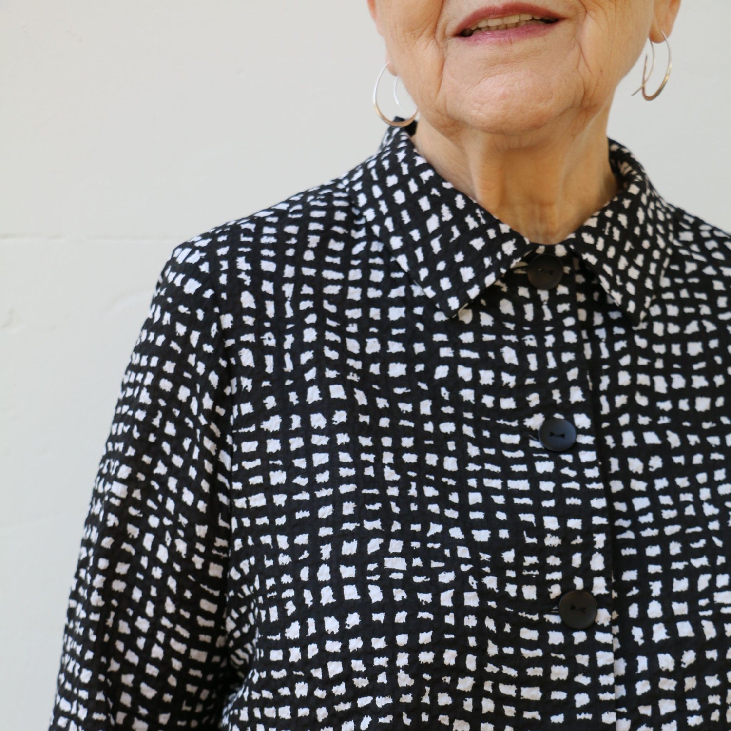 Ines shirt pattern tessuti 4
