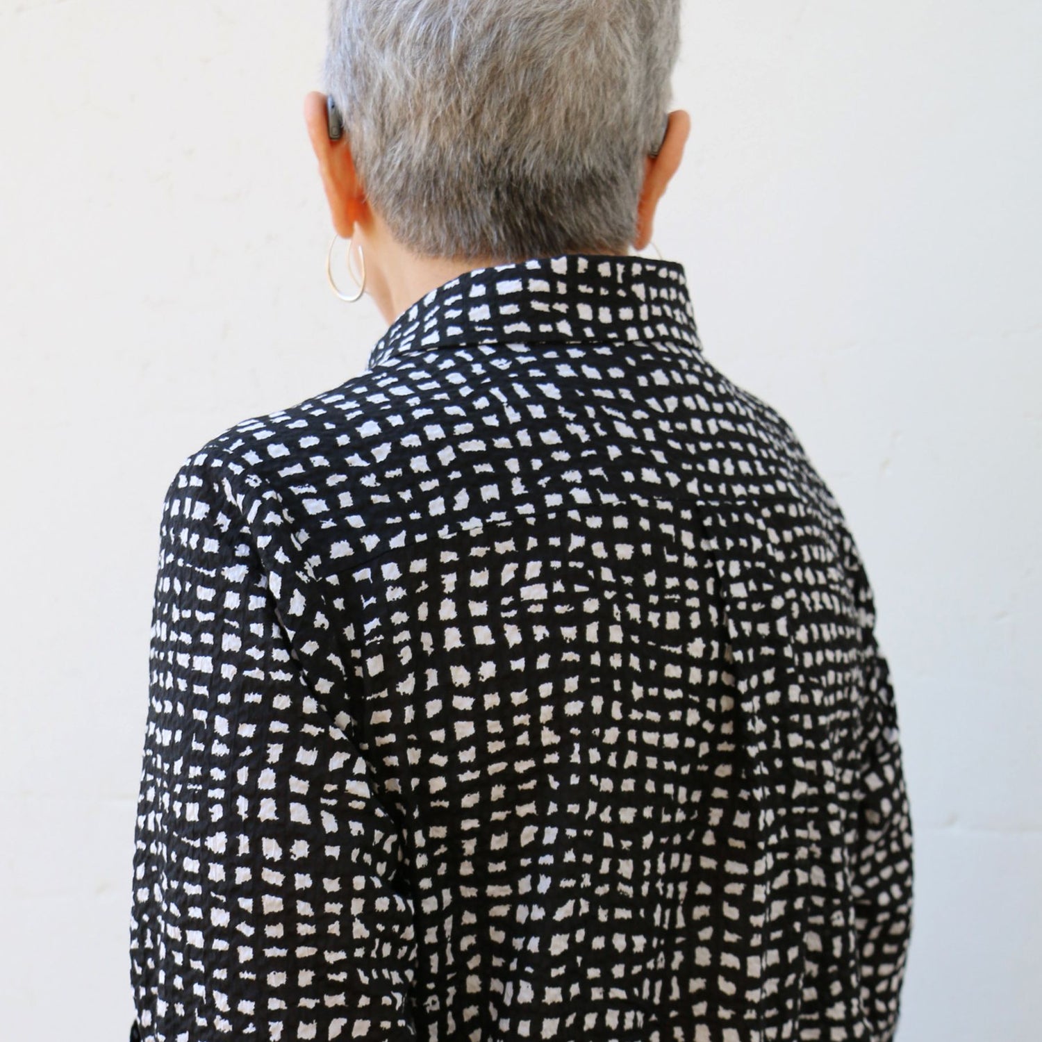 Ines shirt pattern tessuti 5