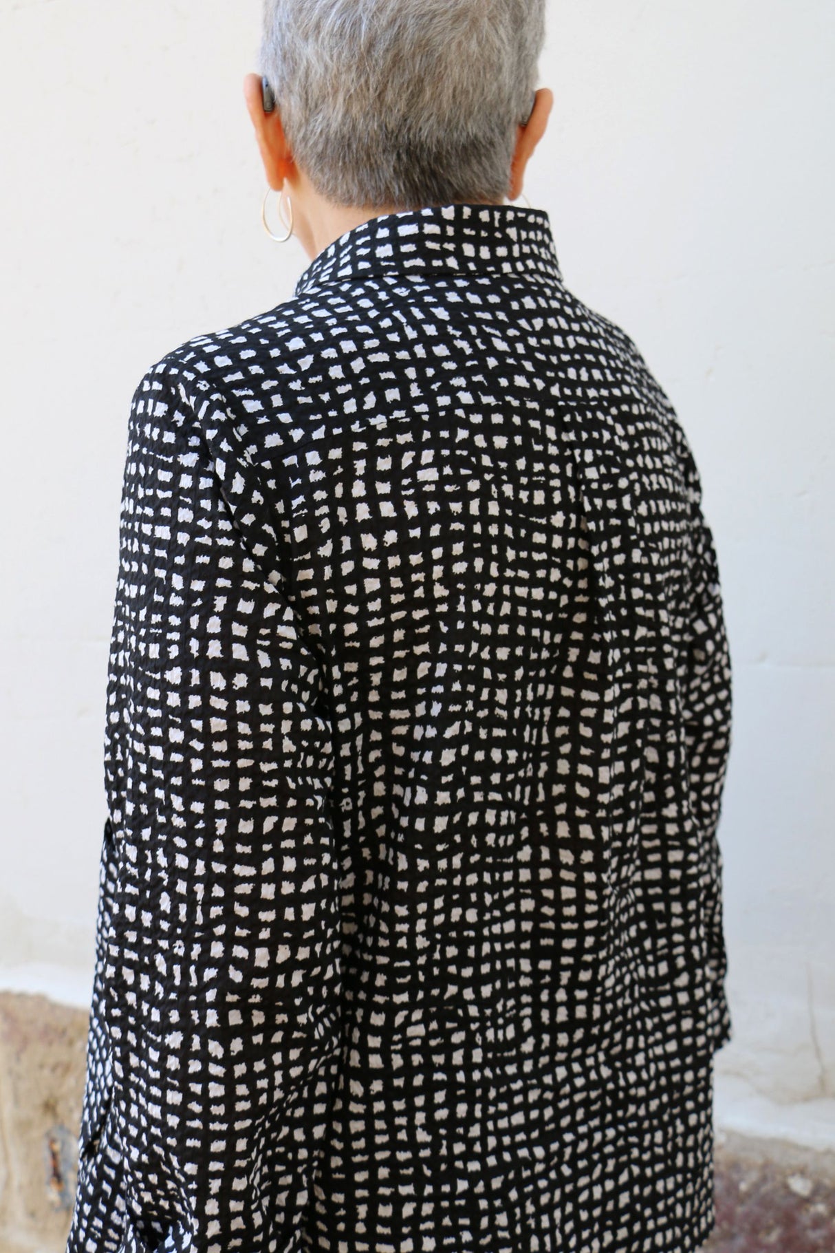Ines shirt pattern tessuti 5