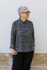 Ines shirt pattern tessuti 6