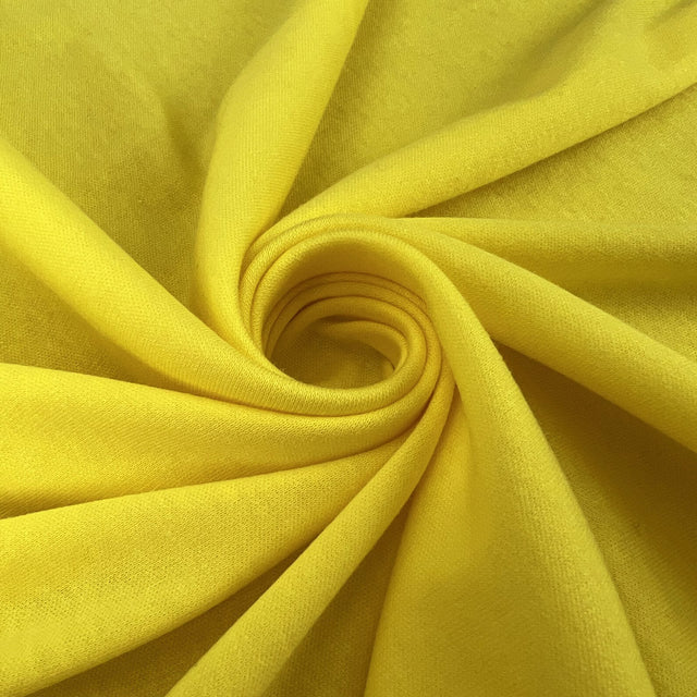 Interlock Cotton Jersey Plain Sunflower Yellow Soft Knitted Tshirt Fabric Twist