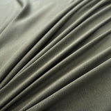 Interlock Khaki Green British Knitted Cotton Jersey Fabric
