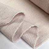 Inwool Cavo Knit Viscose Pale Pink Cable Knitted Jersey Fabric Fold