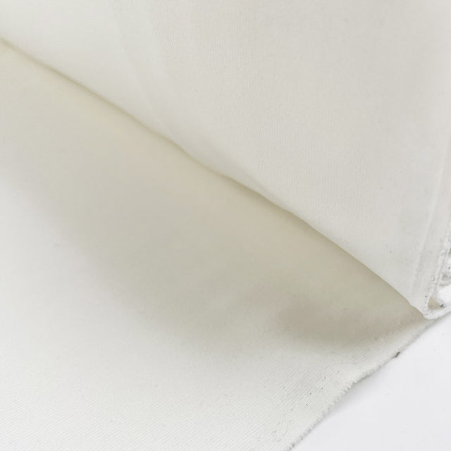 Inwool Jersey Rib Ivory Cream Nylon Stretch Italian Strong Cuffing Fabric Roll