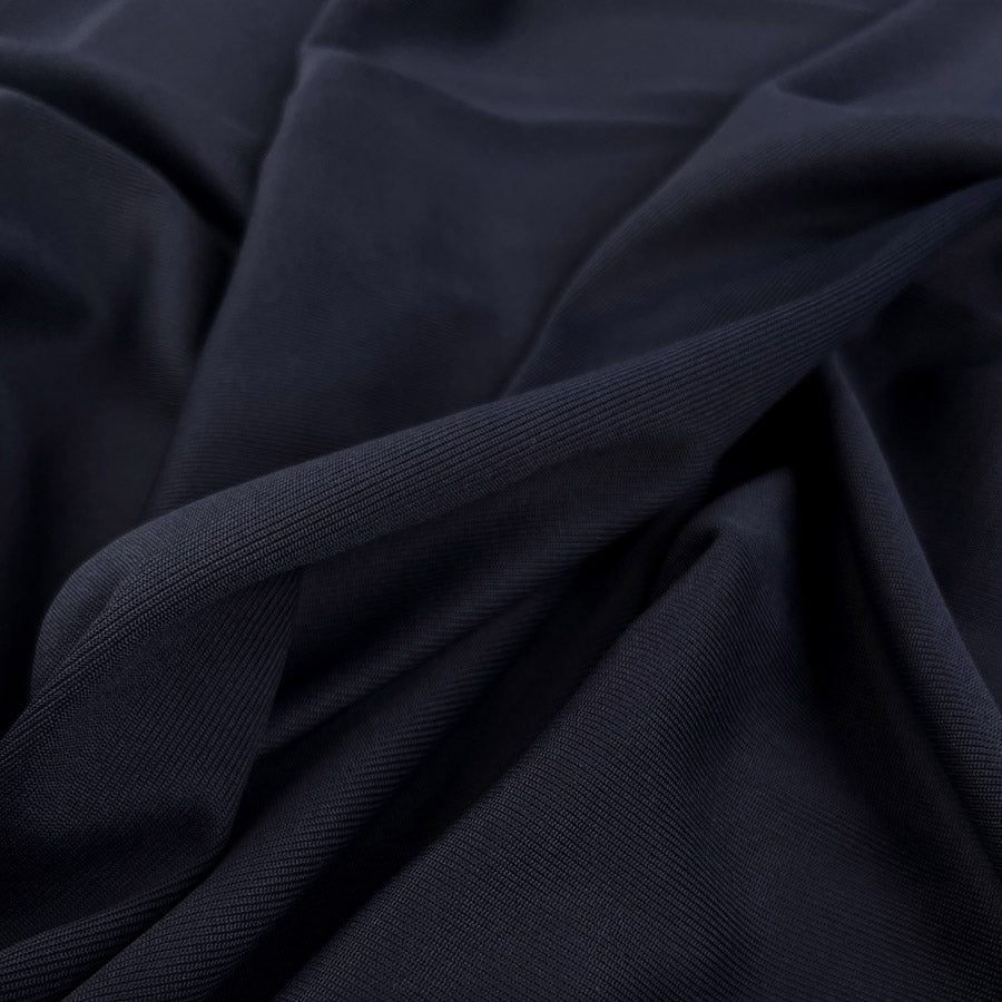 Inwool Soft Jersey Rib Navy Knitted Italian Stretch Nylon Cuffing Fabric