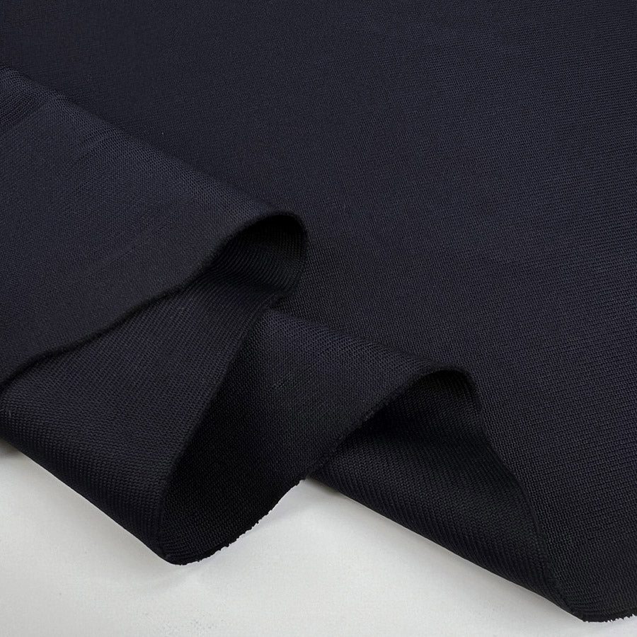 Inwool Soft Jersey Rib Navy Knitted Italian Stretch Nylon Cuffing Fabric Fold