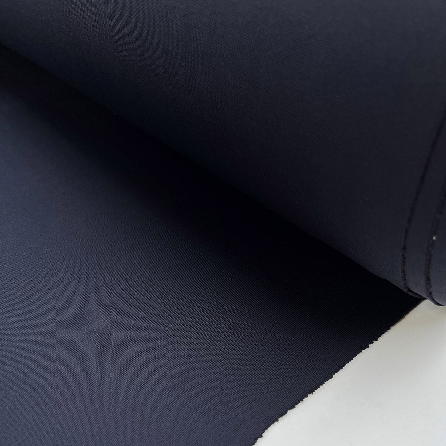 Inwool Soft Jersey Rib Navy Knitted Italian Stretch Nylon Cuffing Fabric Roll