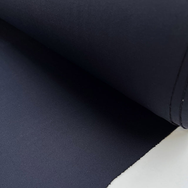 Inwool Soft Jersey Rib Navy Knitted Italian Stretch Nylon Cuffing Fabric Roll