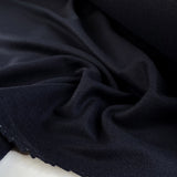 Ita Collection Brushed Navy Wool Fleece Woven Coating Fabric