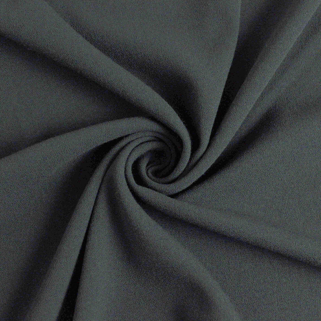 Italian Crepe Dark Grey Polyester Italian Crepe Dress Fabric Cud