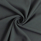 Italian Crepe Dark Grey Polyester Italian Crepe Dress Fabric Cud