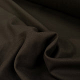 Italian 100% Brushed Cotton Dark Brown Fabric Westwood