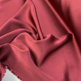 Italian 100% Viscose Wine Red Suiting Fabric Rubina