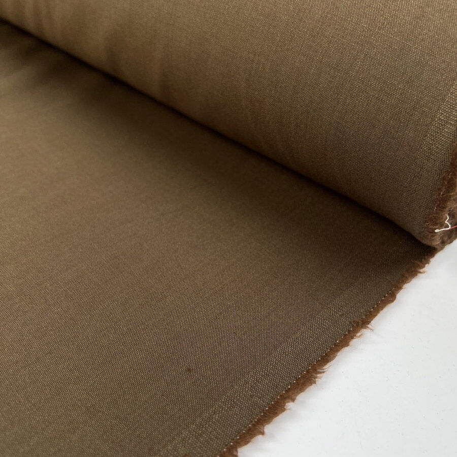 Italian 100% Wool Brown Suiting Fabric Tuscan Shade Roll