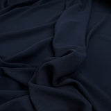 Italian Crepe Midnight Navy Polyester Viscose Lycra Dress Fabric