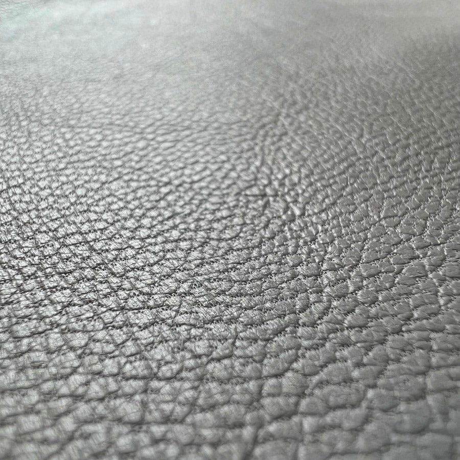 Italian lambs hide fabric lambs leather silver cu2