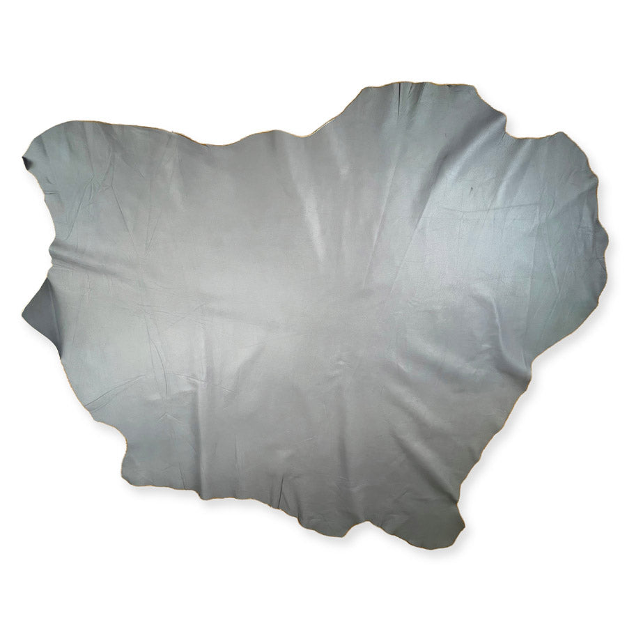 Italian lambs hide fabric lambs leather silver square