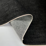 Italian Red Selvedge Denim Ash Black Cotton Heavy Trouser Fabric Fold