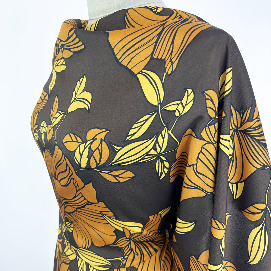 Italian Satin Polyester Dress Fabric Michelle Side