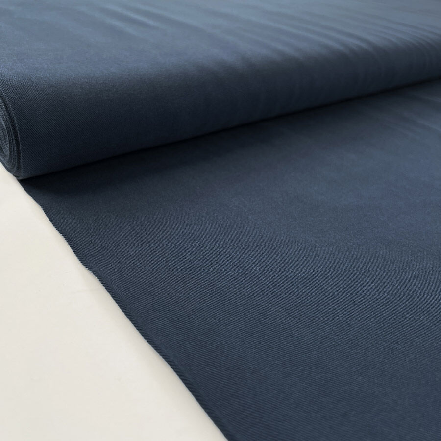 Italian Tencel Twill Airforce Soft Lightweight Woven Shirting Fabric Bolt