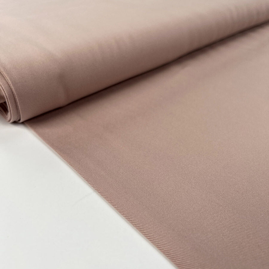 Italian Tencel Twill Blush Soft Lightweight Woven Shirting Fabric Bolt
