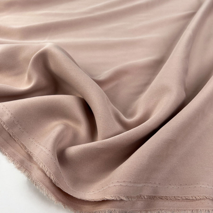 Italian Tencel Twill Blush Soft Lightweight Woven Shirting Fabric