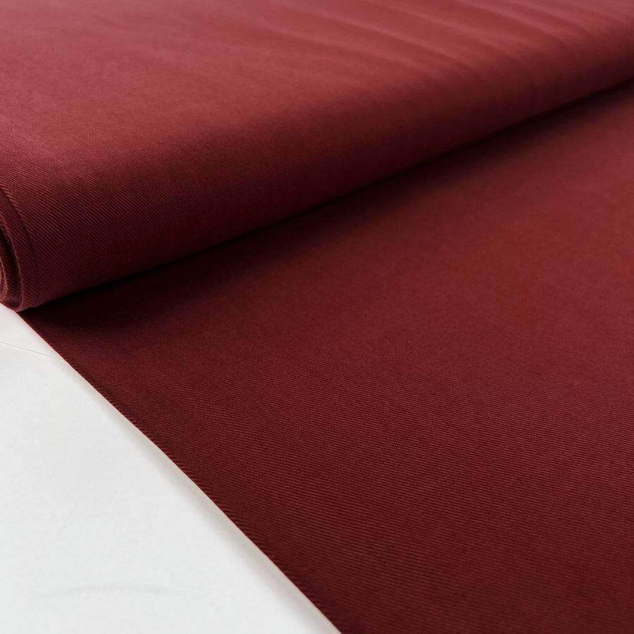 Italian Tencel Twill Currant Soft Lightweight Woven Shirting Fabric Bolt