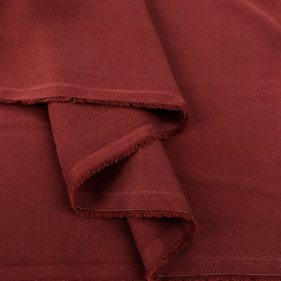 Italian Tencel Twill Currant Soft Lightweight Woven Shirting Fabric Fold