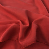 Italian Tencel Twill Red Soft Lightweight Woven Shirting Fabric