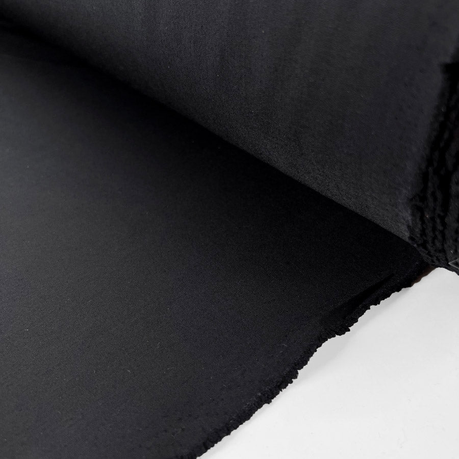Italian virgin wool polyester shirting fabric landini black
