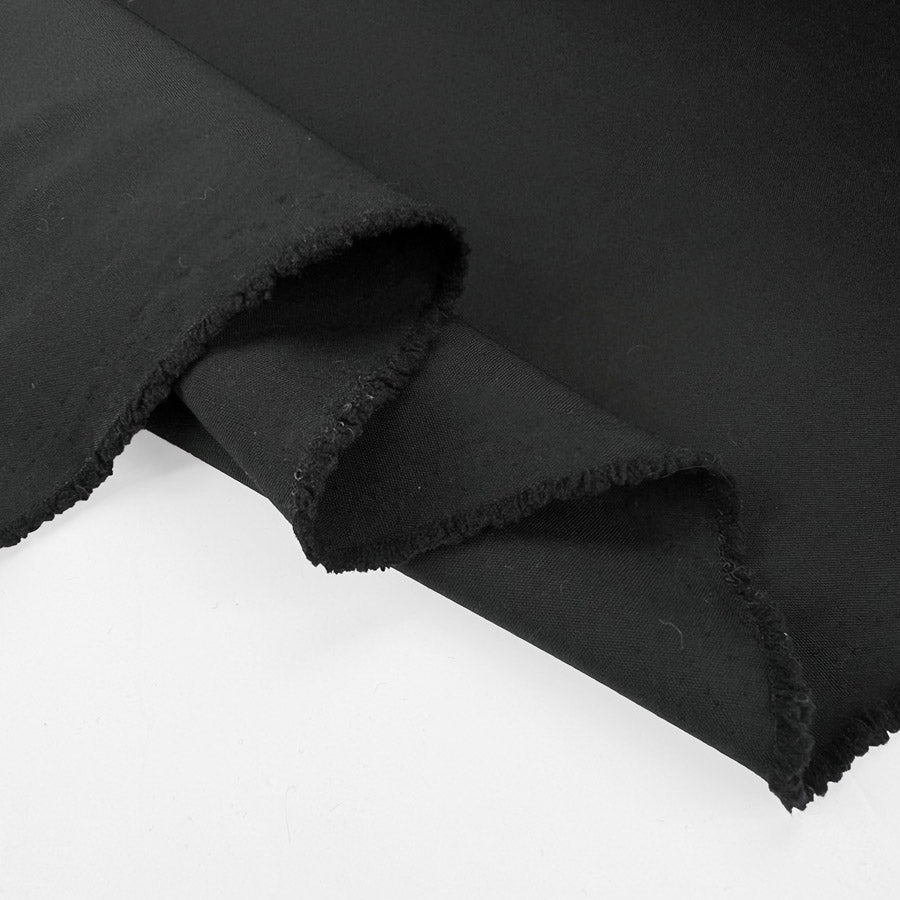 Italian virgin wool polyester shirting fabric landini black fold