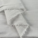 Ivory Cotton Muslin White Soft Woven Shirting Fabric Fold