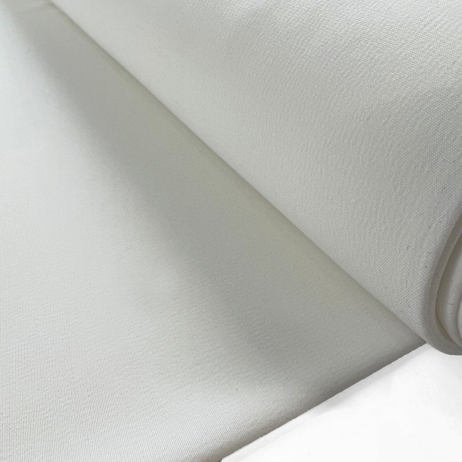 Ivory Sands Textured Sateen Polyester Spandex Dress Fabric Roll