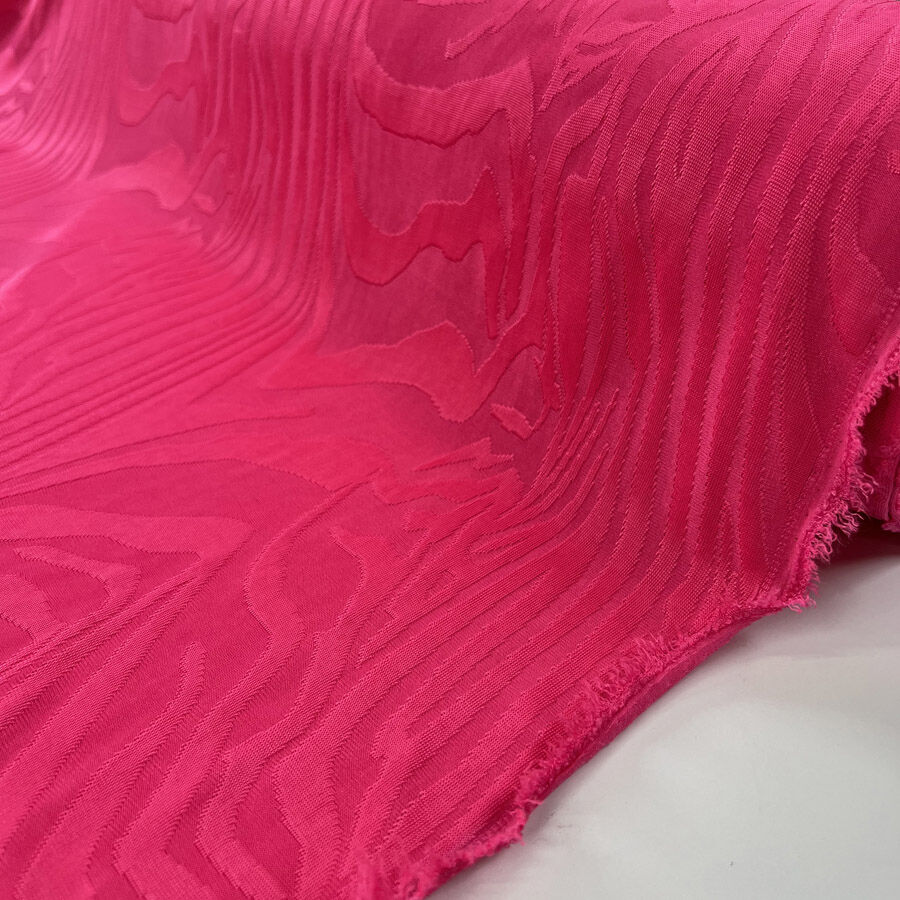 Jacquard Jersey Zigga Polyester Pink Abstract Neon Knit Dress Fabric Roll