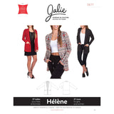 Jalie Helene Shawl Collar Cardigan Pattern Cover