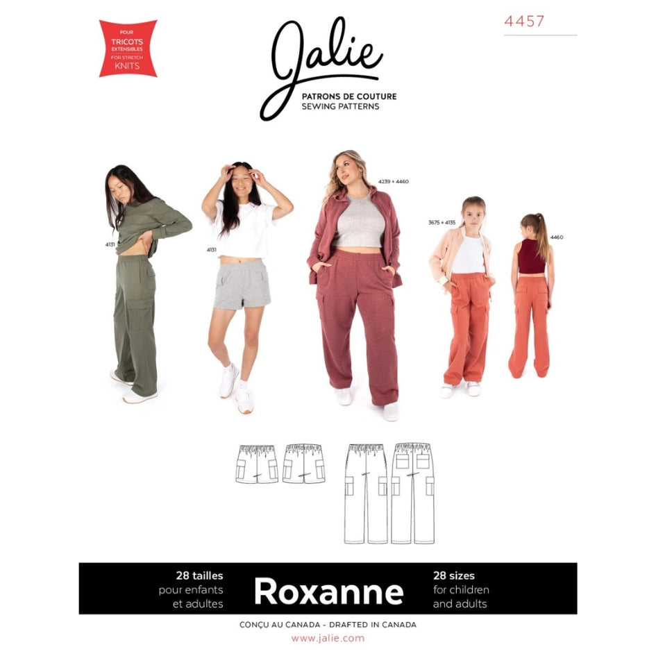 Jalie Roxanne Cargo Shorts Sweatpants Pattern Cover