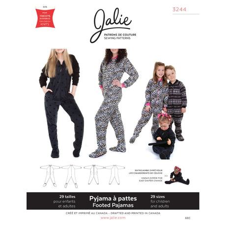 Jalie Unisex Footed Pyjamas Pattern Cover