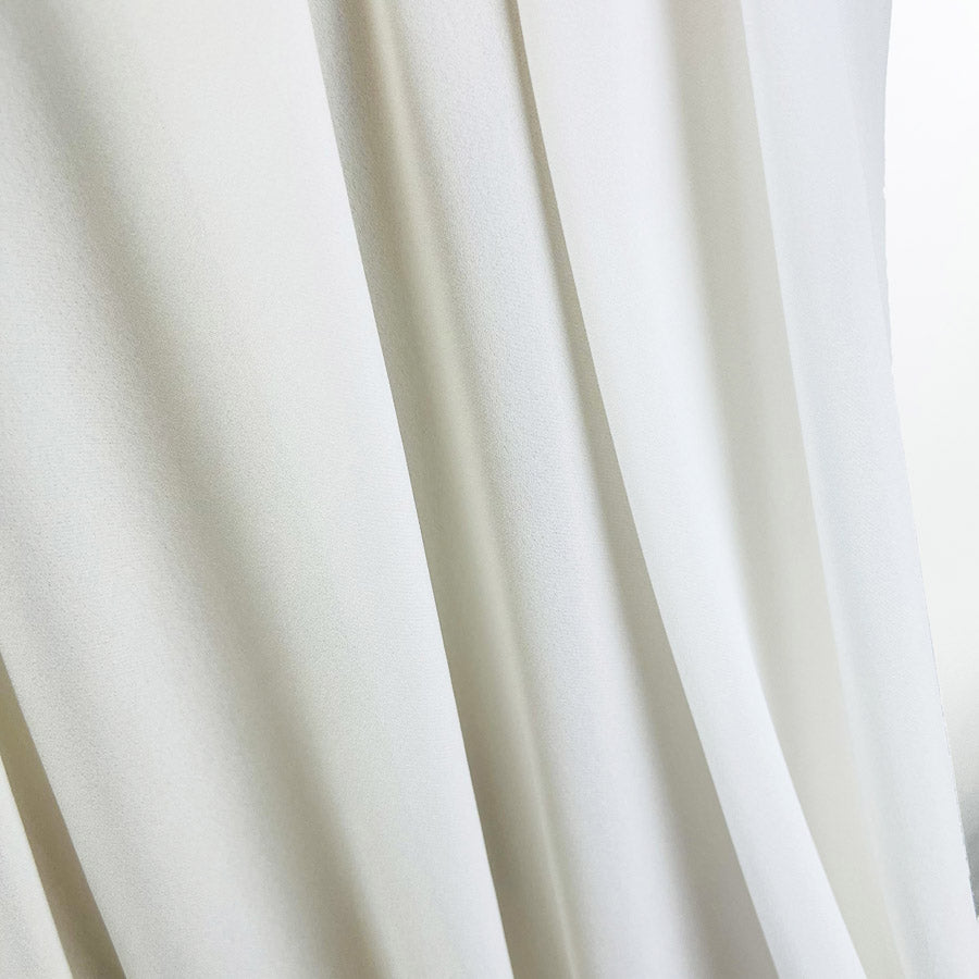 Jasmine Double Georgette Sheer Silk Crepe Dress Fabric White Hang 2