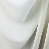 Jasmine Double Georgette Sheer Silk Crepe Dress Fabric White Hang