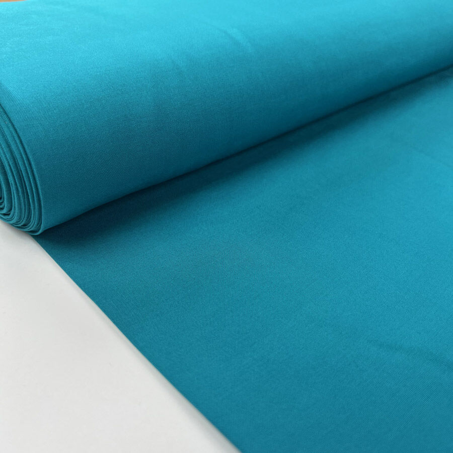 Jewel Viscose Jade Plain Woven Lightweight Dress Fabric Bolt